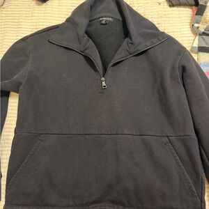 Beyond Yoga Black Quarter-Zip Sweatshirt